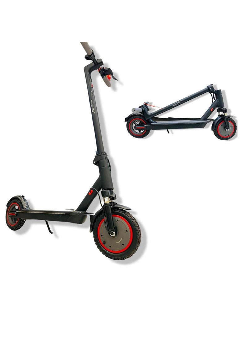 وينر سكاي سكوتر كهربائي بمحرك ٣٥٠ واط، سرعة ٣٥ كم/ساعة، تعليق أمامي، بلوتوث وإضاءة سوداء - Image 1