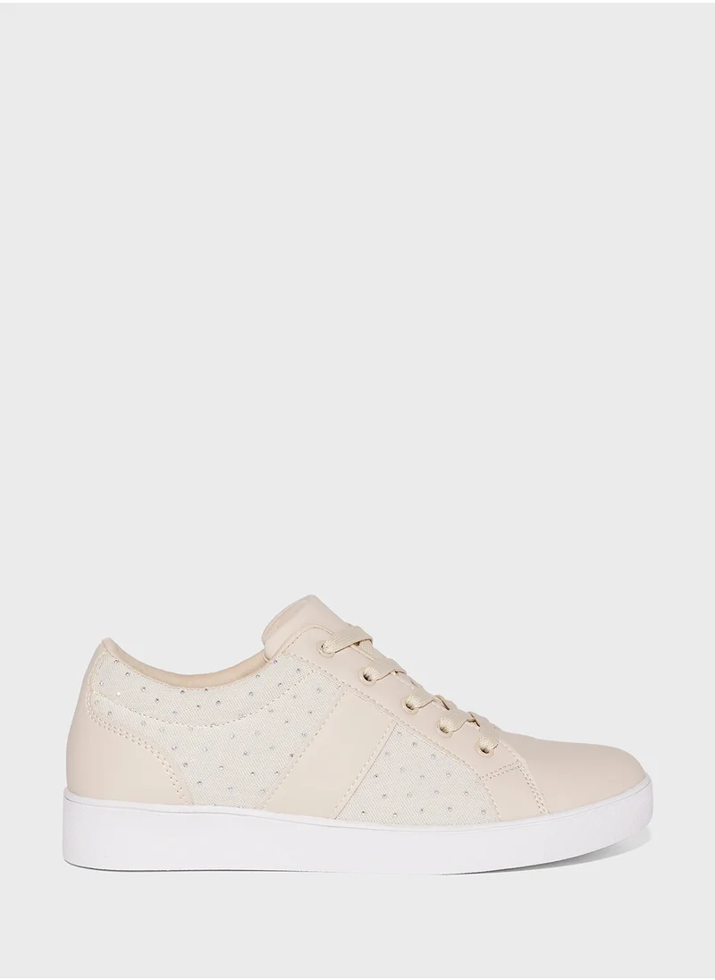 Ginger Diamante Casual Sneakers