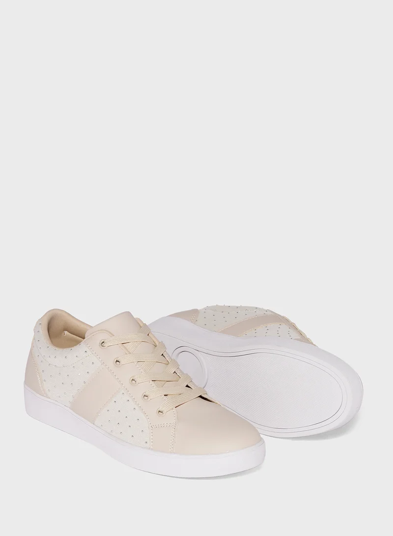 Ginger Diamante Casual Sneakers