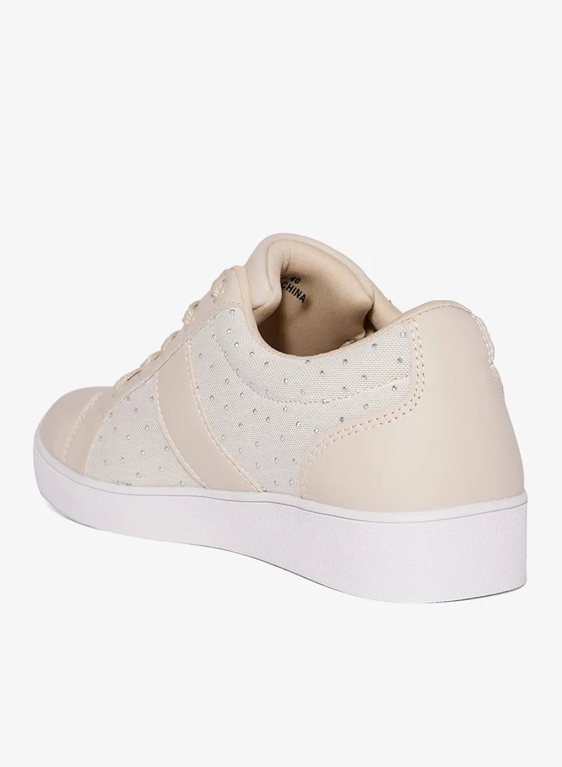 Ginger Diamante Casual Sneakers