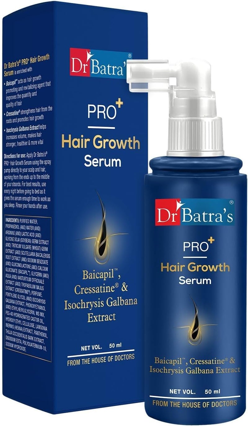 دكتور باترا سيروم Dr Batra's Pro+ لنمو الشعر 50 جم، سيروم طبيعي - Image 1