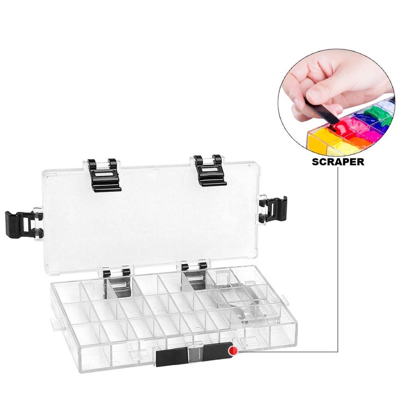 Transon Paint Storage Palette Box 24 Wells Airtight Stay Wet for Watercolor, Gouache, Acrylic and Oil Paint - Image 4