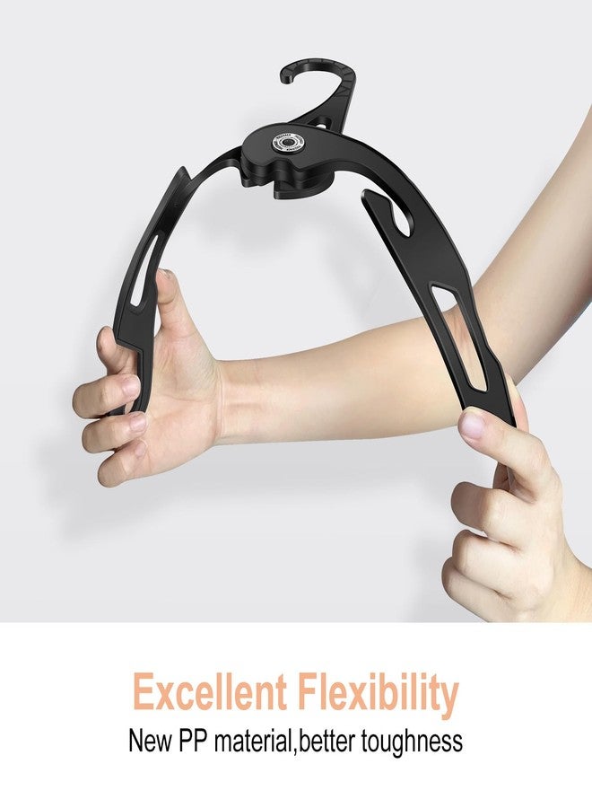 NICEDACK Premium Travel Hangers 6 Pack Portable Folding Clothes Hangers - Super Bearing Collapsible Hanger Foldable Clothes Drying Rack for Travel, Indoor and Outdoor Use (6 Pack Black) - Image 5