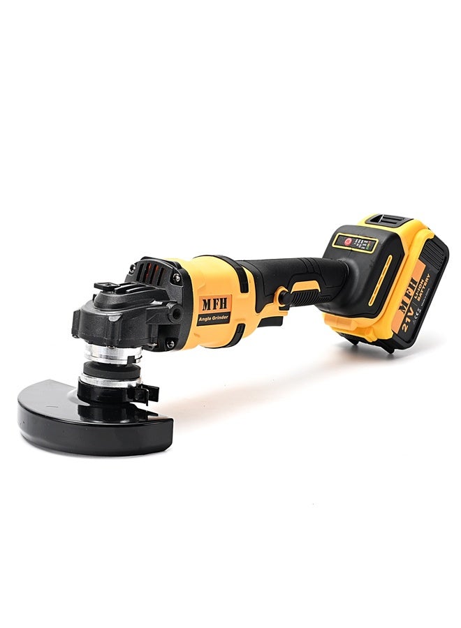 MFH TOOLS 2-Piece 21V Cordless Power Tool Set - 115mm Angle Grinder 10000-12000 RPM - Impact Wrench 0-2600 RPM - Brushless Motors Cordless Combo Kit for Metal Work, Tire Repair & Maintenance - Image 2