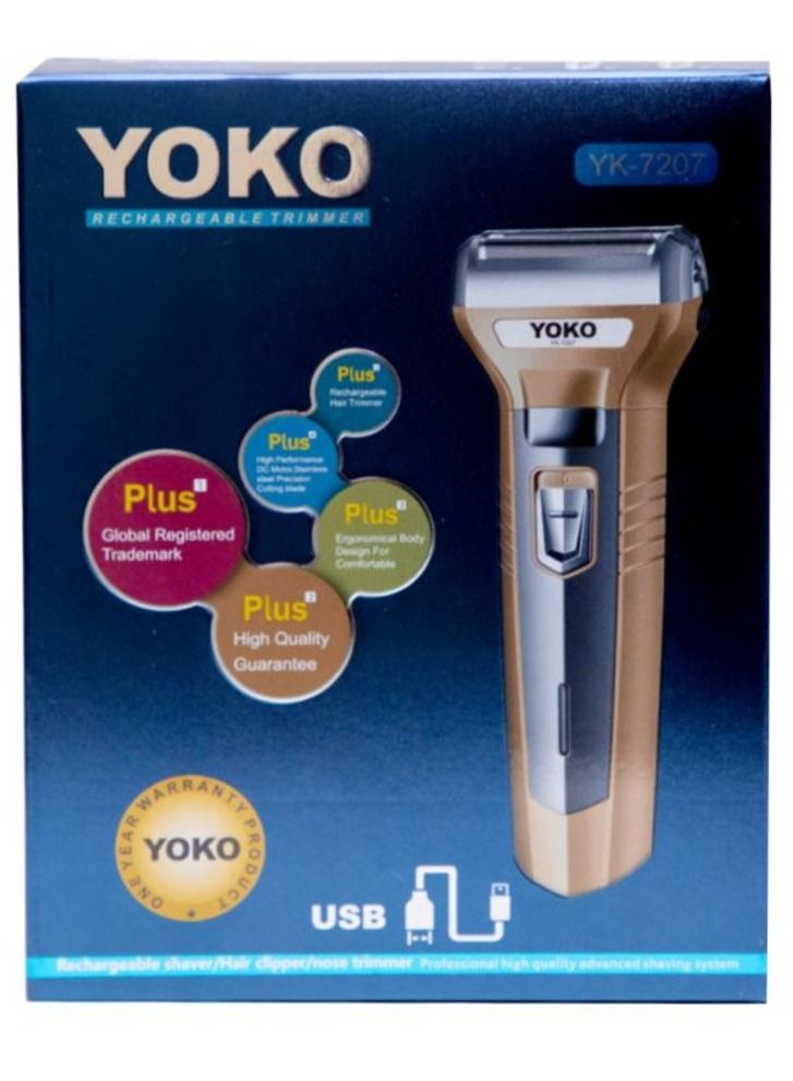 يوكو جولد ماكينة حلاقة 3 في 1 قابلة لإعادة الشحن - Image 3