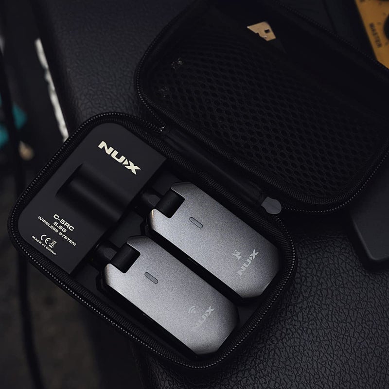 NUX NUX C-5RC 5.8GHz Wireless Guitar System for Active or Passive Pickup Guitar, Charging Case included, UHF Guitar Wireless Transmitter Receiver Low Interference, Auto Match  - Image 4