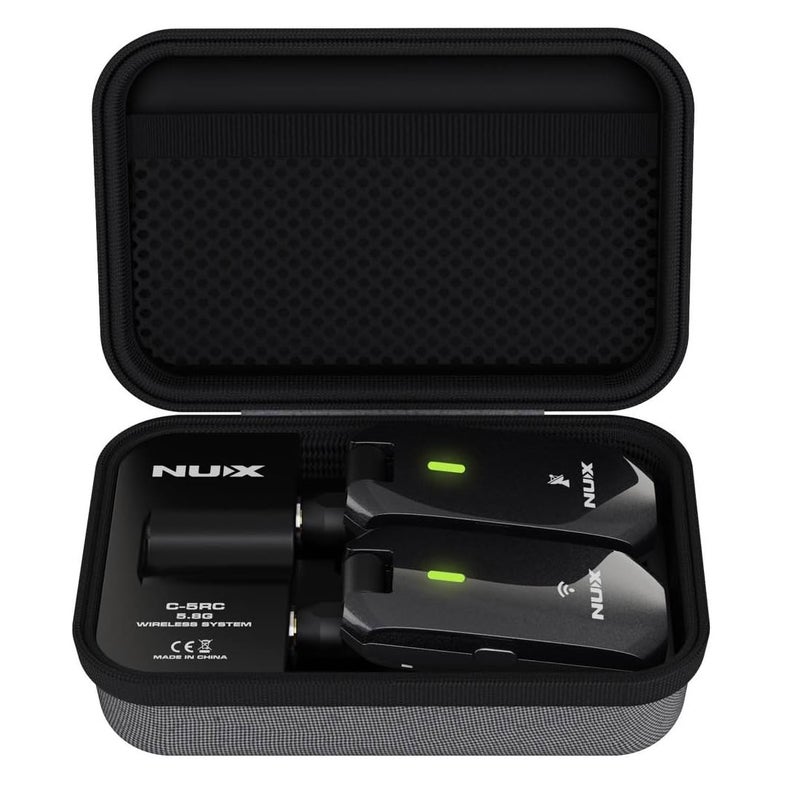 NUX NUX C-5RC 5.8GHz Wireless Guitar System for Active or Passive Pickup Guitar, Charging Case included, UHF Guitar Wireless Transmitter Receiver Low Interference, Auto Match  - Image 1