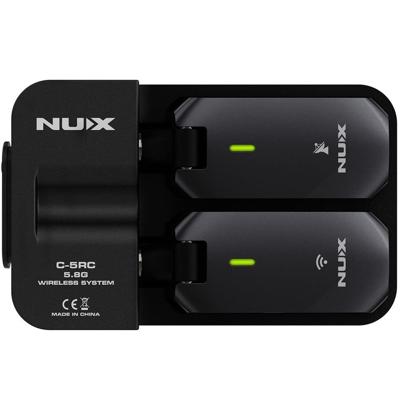 NUX NUX C-5RC 5.8GHz Wireless Guitar System for Active or Passive Pickup Guitar, Charging Case included, UHF Guitar Wireless Transmitter Receiver Low Interference, Auto Match  - Image 2