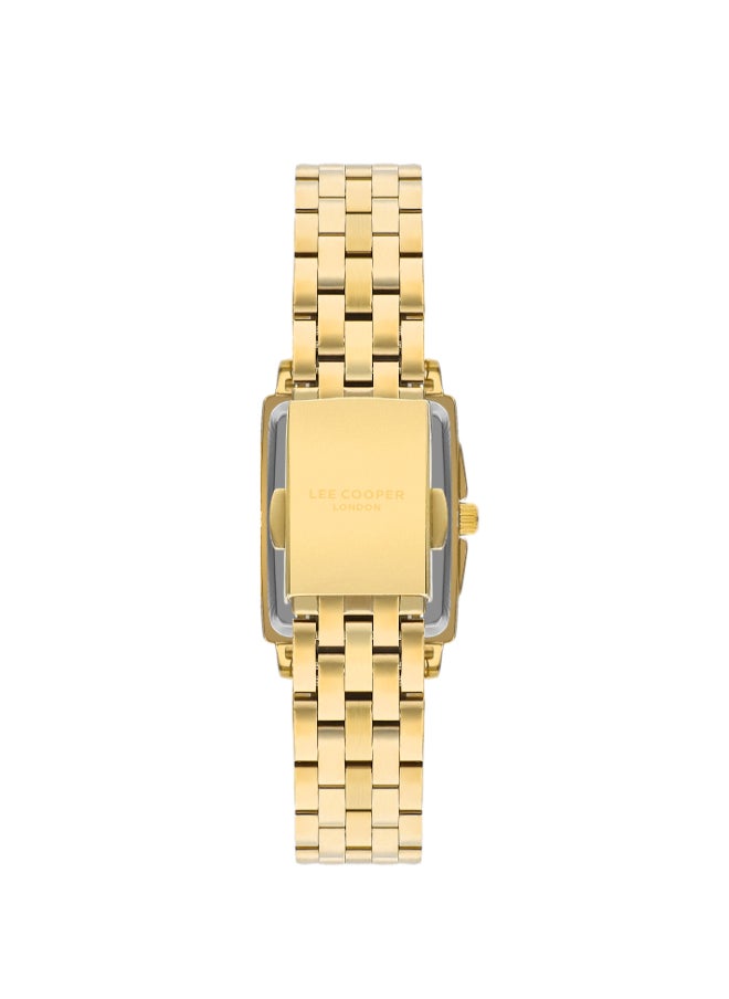 Lee Cooper - Women's Analog Rectangle Shape Metal Wrist Watch LC07940.130 - 26 Mm - Image 1
