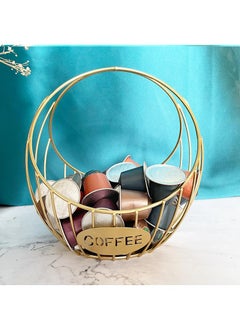 General 1 Pcs Cofffee Capsule And Tea Bag Holder Basket Gold  - Image 3