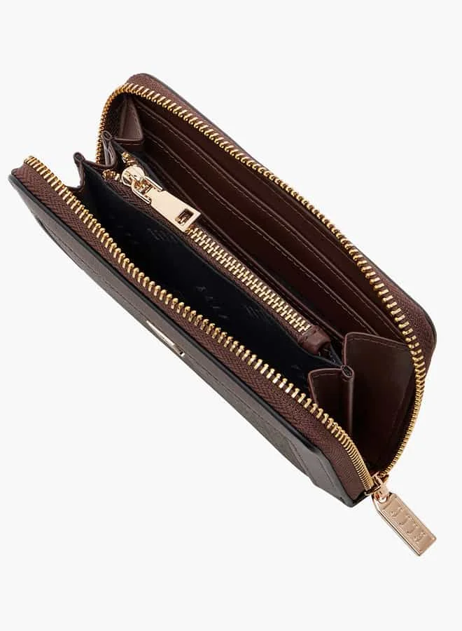 ايل Women Monogram Print Zip Around Wallet