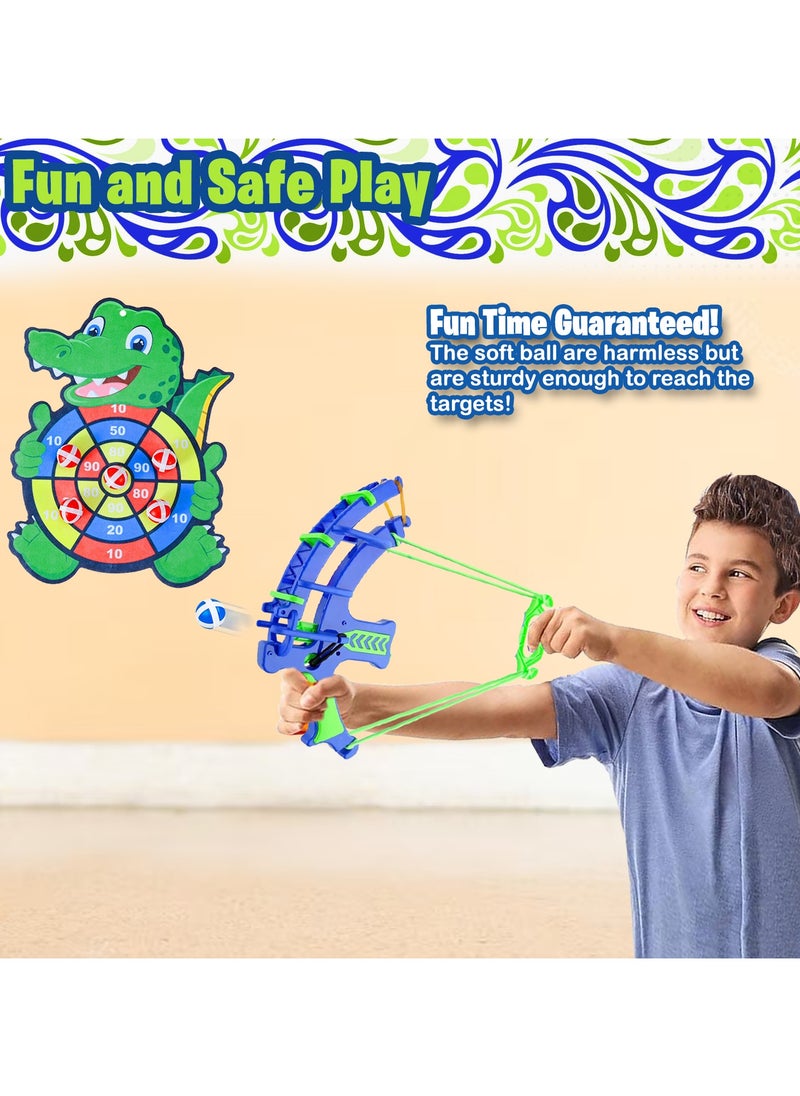 Home Smart Home Smart Kid's Target Shooting Game Toy Arrow with 6 Sticky Balls and 1 Dinosaur Bow Learning Toys for Children Indoor Sports Activities  - Image 4