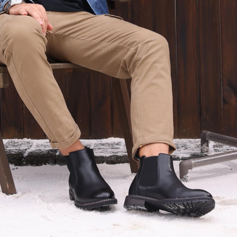 TruVeld Mens Chelsea Boots Men Dress Boots Black Chelsea Boots Slip on Boots for Men Casual Ankle Boots - Image 3