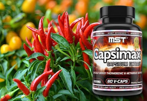 MST Capsimax Supplement 100mg V Capsules 60 Servings Clinically Dosed Weight Management Thermogenic Appetite Control Calorie Burning Metabolic Health Stimulant Free BSCG Certified - Image 4