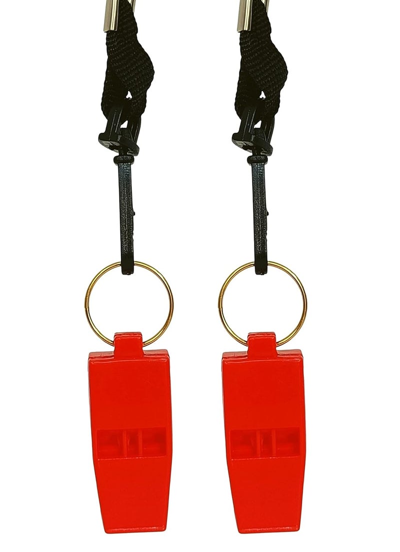 Ritecare RightCare Windy 636 Sports and Training Pea Less Whistles-Used by Professionals(Pack of 2)-Red - Image 1