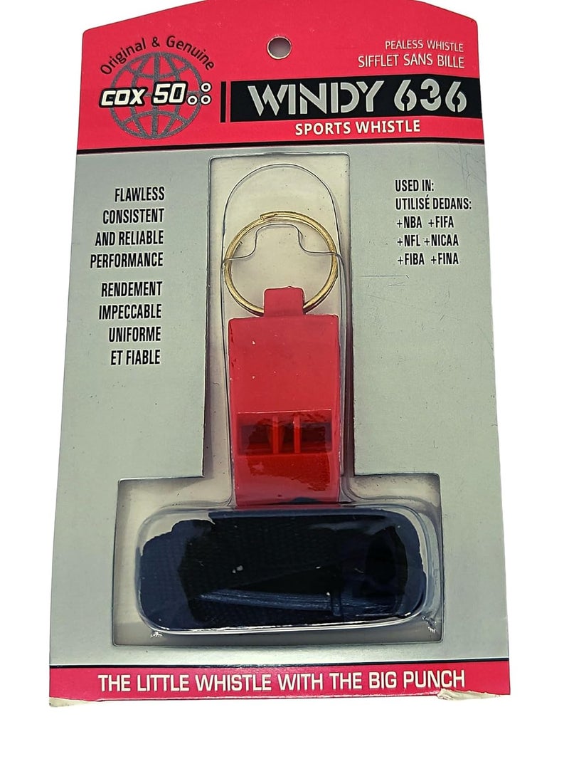 Ritecare RightCare Windy 636 Sports and Training Pea Less Whistles-Used by Professionals(Pack of 2)-Red - Image 4