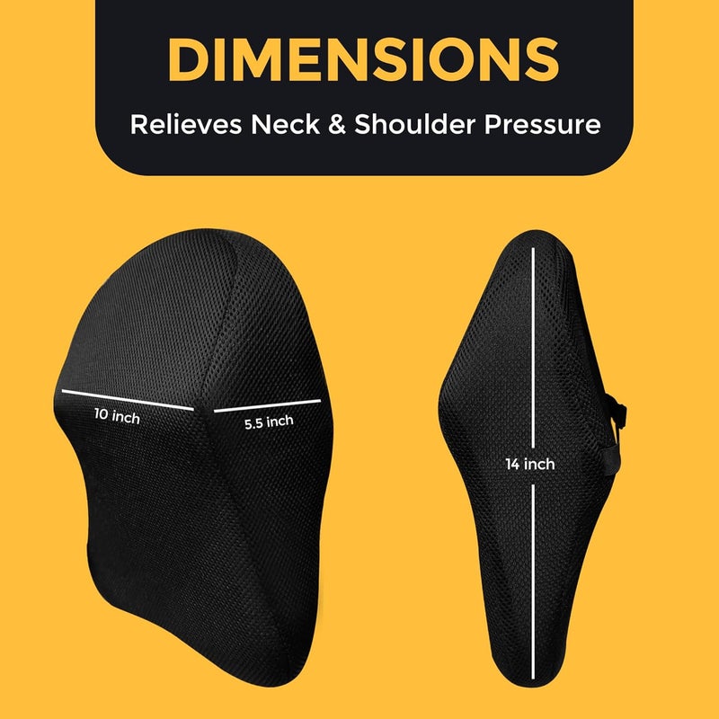 Billebon Car Neck Rest Pillow for Head Rest Memory Foam Neck Support for Car Seat Office Chair Car Pillows and Cushions for Head Neck Support in Travel Contour CAR Pillow 1 - Image 5