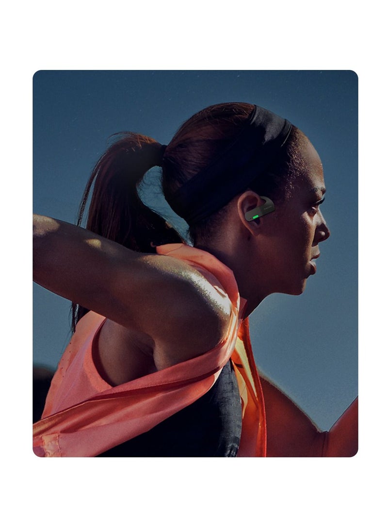 Dacom - Bone Conduction Waterproof Sports Earphone Wireless TWS Earbuds Bluetooth Headphones Stereo with Mic - black - Image 1
