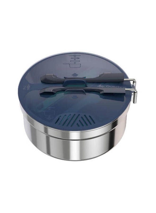 Quechua Stainless Steel 2 Person Camping Cooking Set  - Image 2