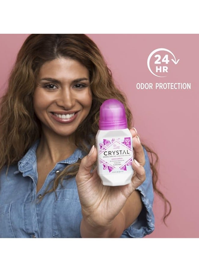 CRYSTAL, Mineral-Enriched Deodorant Roll-On, Unscented, 2.25 fl oz (66 ml) - Image 3