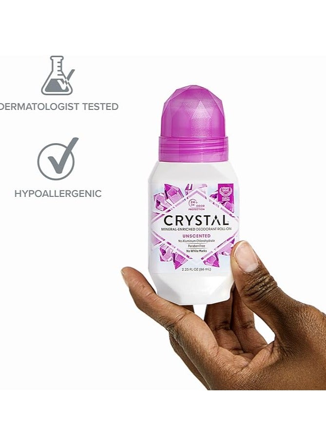 CRYSTAL, Mineral-Enriched Deodorant Roll-On, Unscented, 2.25 fl oz (66 ml) - Image 4