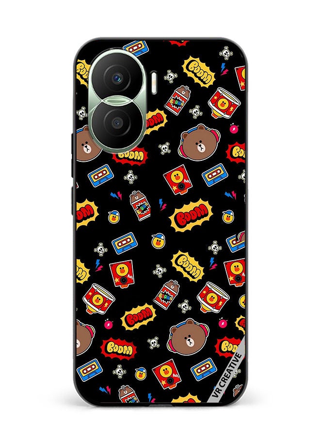 VR CREATIVE Protective Case Cover For Honor Play7T Pro Boom Design Multicolour - Image 1