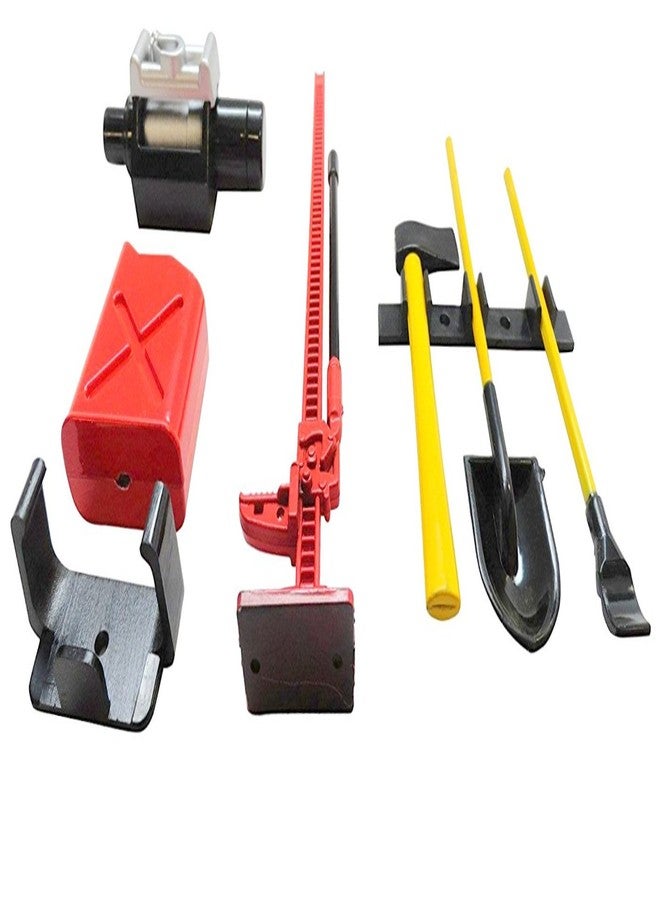 Apex RC Products 1/10 RC Rock Crawler Scale Accessory Set W/Gas Can, Winch, Jack, Shovel, Axe, & Pry Bar 4053 - Image 2