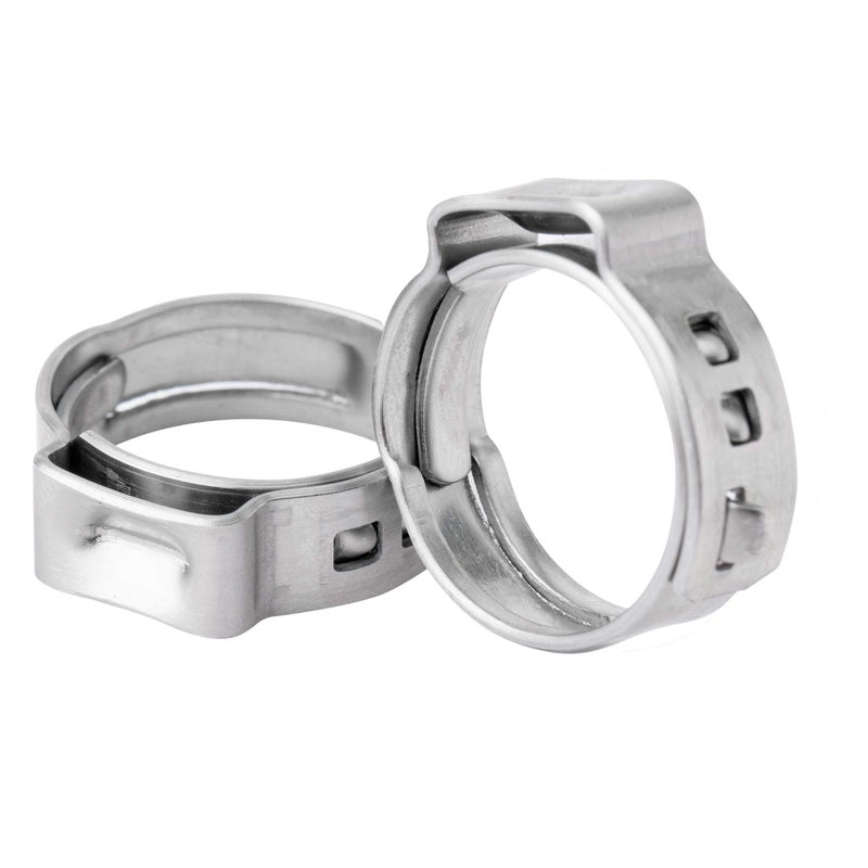 15pcs 12 Inch Stainless Steel PEX Cinch Clamps Crimp Rings Pinch Clamps for PEX Tubing Pipe Fitting Connections Pack of 15