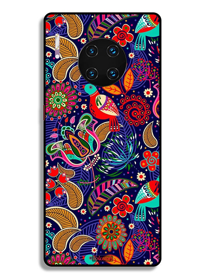 Tolwak Huawei Mate 30 Pro 4G Protective Case Cover Birds And Floral Pattern - Image 2