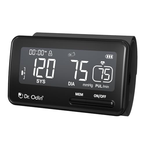 Dr.Odin Dr. Odin OBP-105 Digital Blood Pressure Monitor Pulse Point 360° Low Battery detection, 22–42 cm Large Cuff, Accurate One-Touch Operation, Memory & Irregular-Pulse Alert, Type-C Cable (Black) - Image 1