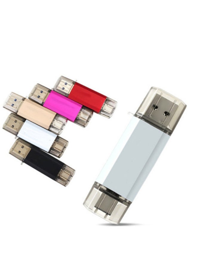 TYPE-C Mobile Phone USB 3.1 USB Car Music Metal Rotating Gift USB OTG TypeC USB-Color:Black-Capacity:16GB  - Image 4