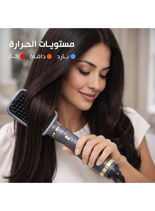 REBUNE 4-in-1 Hair Dryer Brush 1200W RE-2099 | Ceramic & Tourmaline, Multi-Styler - Image 4