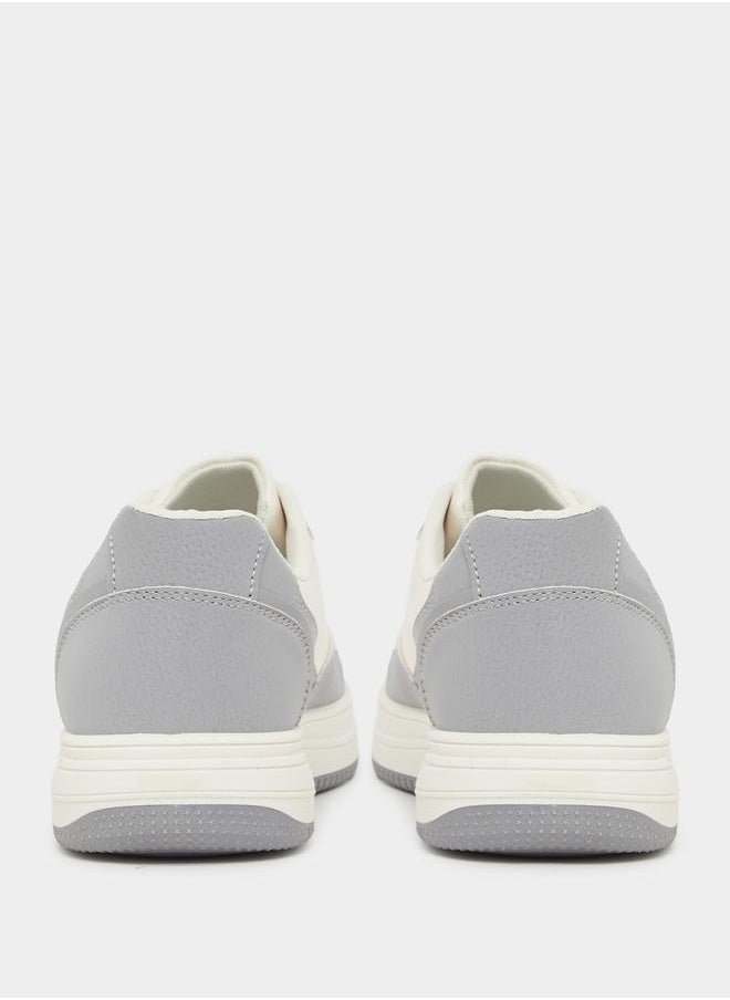 Styli Color Block Paneled Lace Up Sneakers  - Image 3