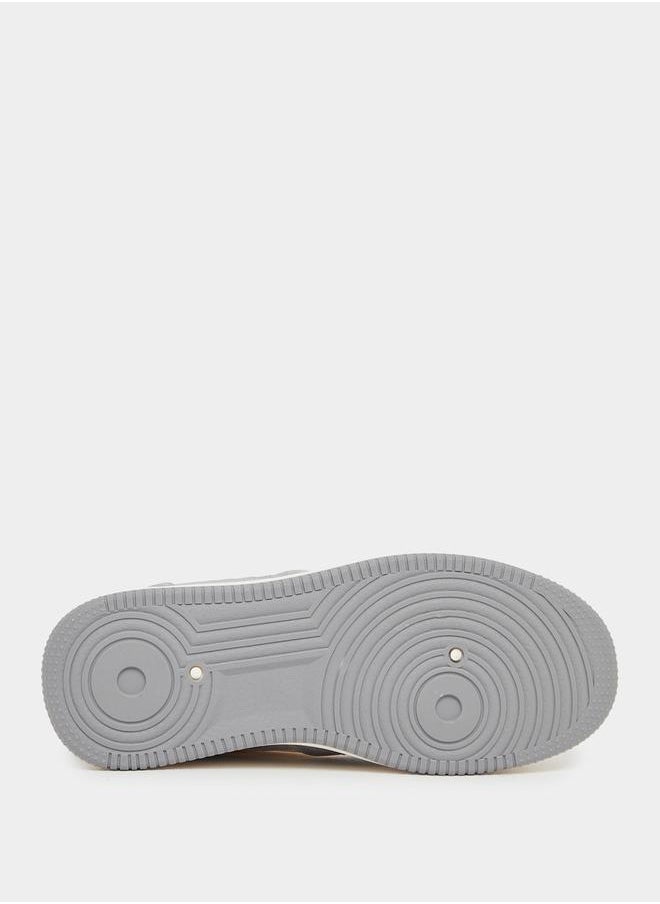 Styli Color Block Paneled Lace Up Sneakers  - Image 5
