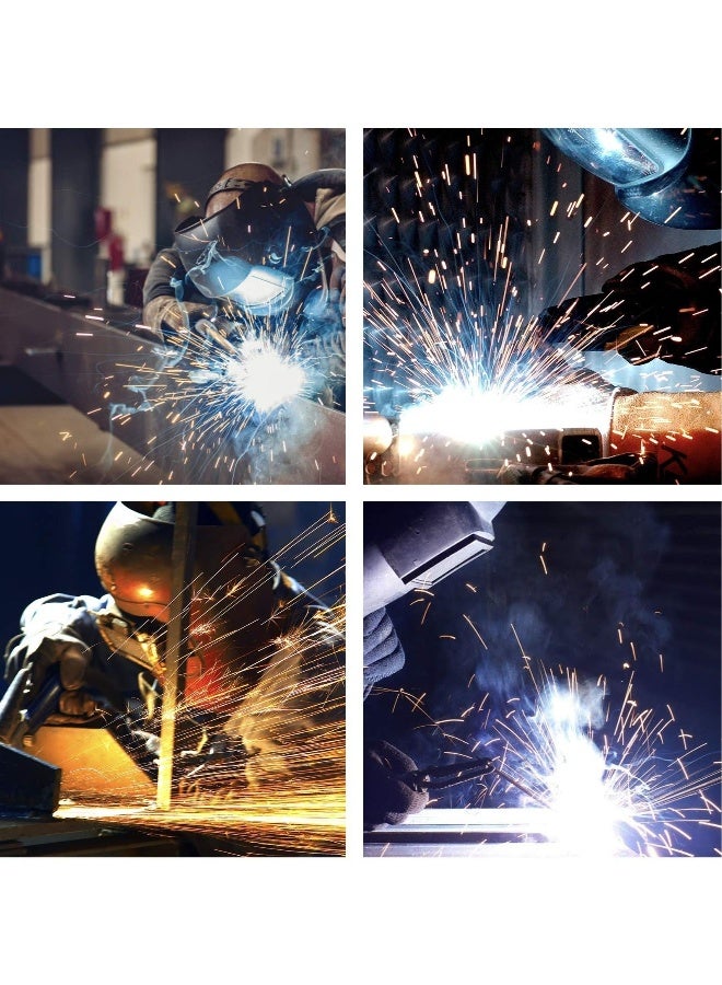 Welding Goggles Auto Darkening Auto Welding Glasses Welding Mask Solar Auto Darkening Welder Eyes Glasses Welding Helmet Glasses with Elastic Strap for Protecting Eyes  - Image 4
