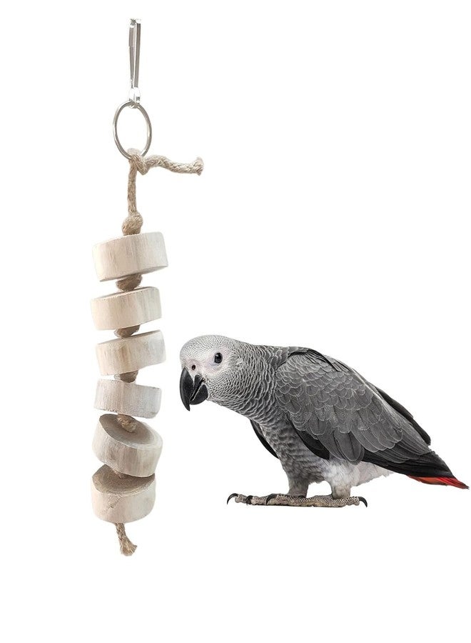 SS Organic Wooden Parrot Cubes Blocks Chewing Toys Parrot Knots Block Chew Toy Wood Hanging Toys Medium Large Birds Conures Cockatiels African Grey Cage Accessories - Image 1