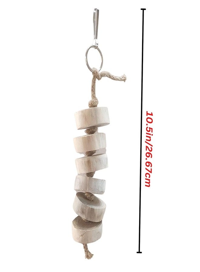 SS Organic Wooden Parrot Cubes Blocks Chewing Toys Parrot Knots Block Chew Toy Wood Hanging Toys Medium Large Birds Conures Cockatiels African Grey Cage Accessories - Image 2