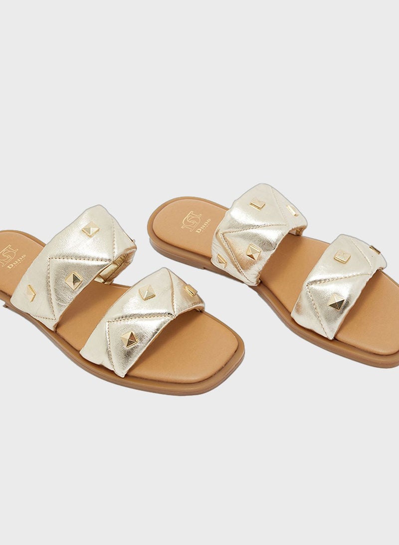 ديون لندن صندل مسطح لورينزا دي - Image 4