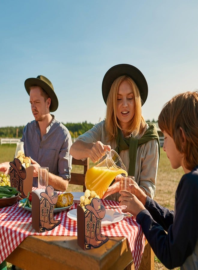 DoubleFill مجموعة دبل فيل من 6 قطع من زينة شجرة عيد الميلاد الخشبية باللون الوردي الفاتح، زينة طاولة ريفية لشجرة عيد الميلاد الخشبية مع قاعدة، مناسبة لعيد الميلاد وعطلة الشتاء، صينية متعددة الطبقات لتزيين طاولة المدفأة - Image 3