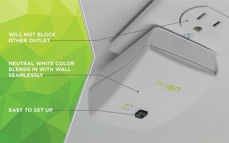 Woods WiOn 50050 Indoor WiFi Plug With 1 Grounded Outlet White - Image 5