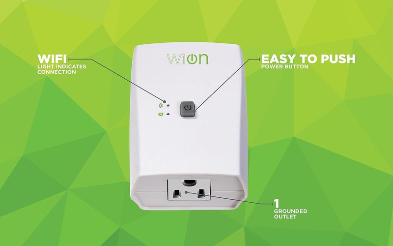 Woods WiOn 50050 Indoor WiFi Plug With 1 Grounded Outlet White - Image 3