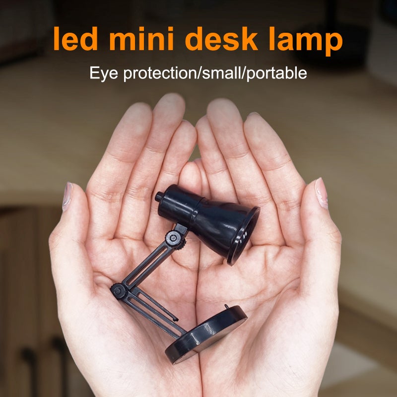 مصباح مكتبي صغير أبيض محمول متعدد الوظائف بإضاءة LED قابلة للتعتيم - عمود تلسكوبي مع حامل كتب - مصباح قراءة موفر للطاقة لسكن الطلاب - Image 3