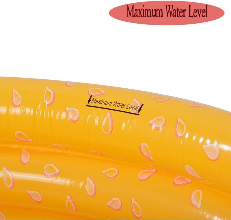 XFlated Hamburger 3 Ring Inflatable Kiddie Pool for Kids, 45 Inches, Ideal Water Pool in Summer, 1-3 Occupancy, Ages 3+ - Image 5