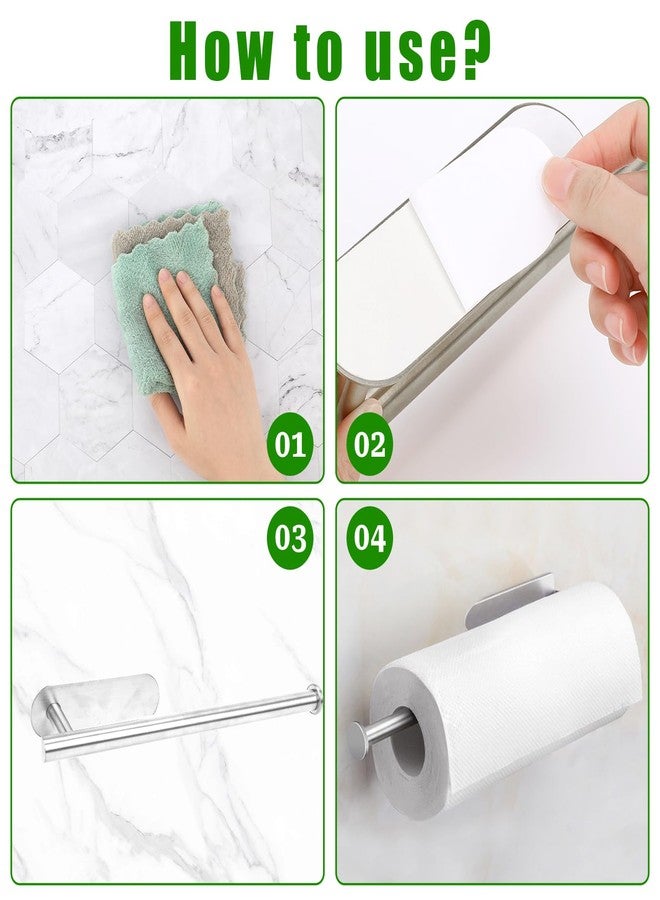 Psyqtsuary 5Pcs Self Adhesive Strips Paper Towel Holder Under Cabinet Replacement, 5.7 x 1.7 Inch - Image 5