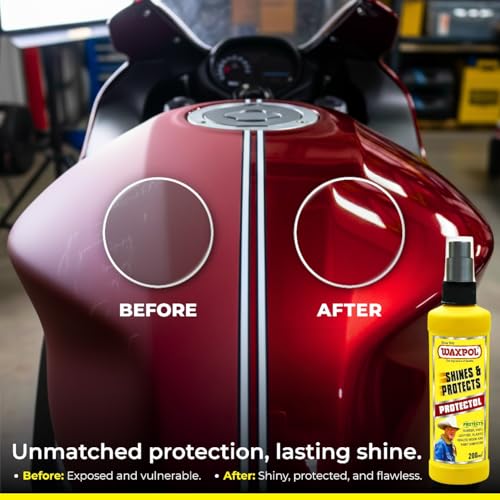 Waxpol Protectol Multipurpose Car & Bike Liquid Polish 200 Ml– High Gloss Shine & Protection for Car, Motorbike, Scooter, Household, Office Furniture (Interior & Exterior Use) - Image 2