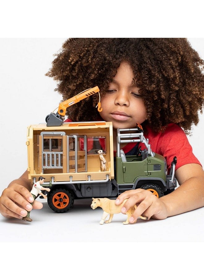 Schleich Wild Life 10Piece Animal Rescue Toy Truck With Ranger And Animals Playset For Kids Ages 38  - Image 5