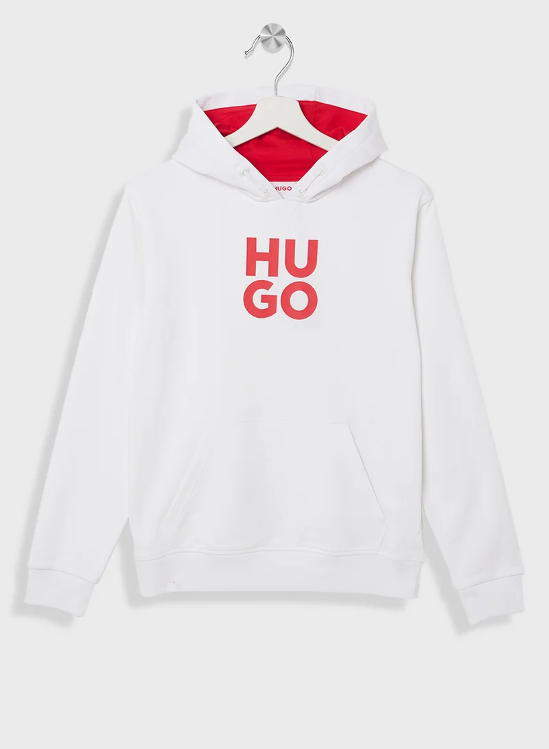 هوجو Kids Logo Hoodie