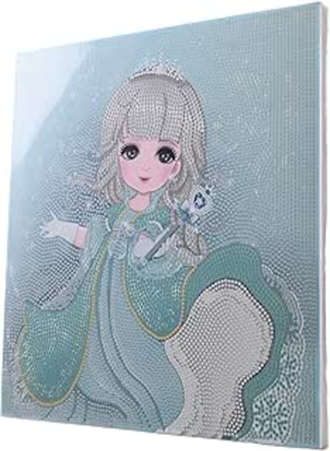Blonde Girl Framed Diamond Painting Craft Kit - Multicolor 