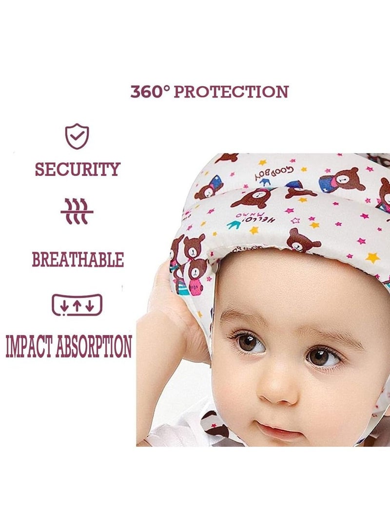 Baby Head Protector Helmet Breathable Safety Head Guard Cushion with Adjustable Straps Protection Cap Harnesses Hat for Infant Toddlers Learn to Walk and Sit  - Image 5
