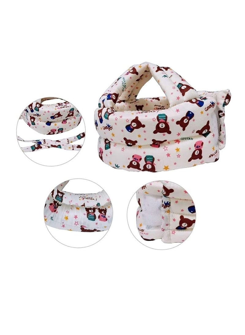 Baby Head Protector Helmet Breathable Safety Head Guard Cushion with Adjustable Straps Protection Cap Harnesses Hat for Infant Toddlers Learn to Walk and Sit  - Image 3